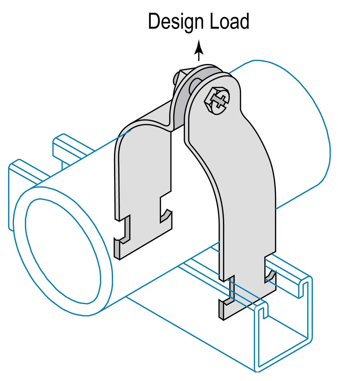 Распорный жесткий трубный зажим 4 дюйма 304Ss