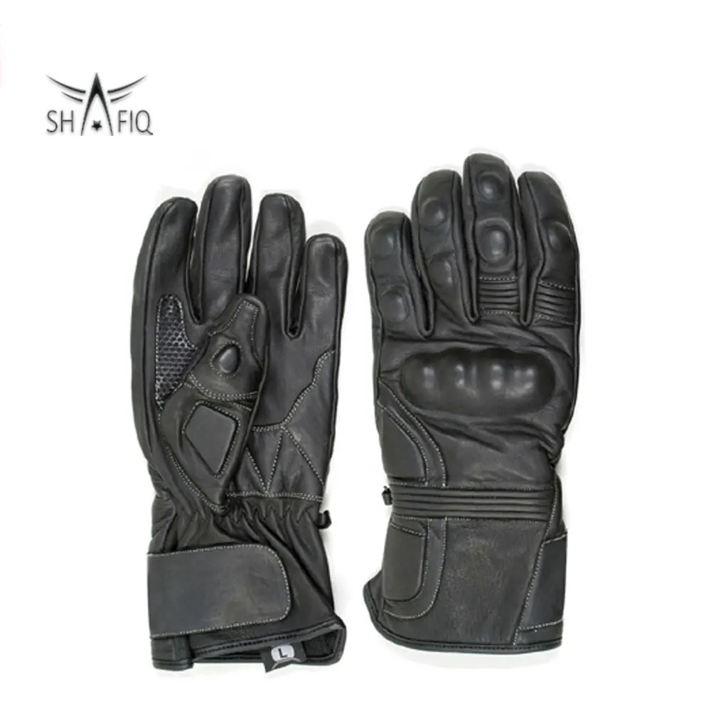 Latest design 100% Genuine Leather Unisex Leather Gloves Motorcycle gloves with protections Riding gloves