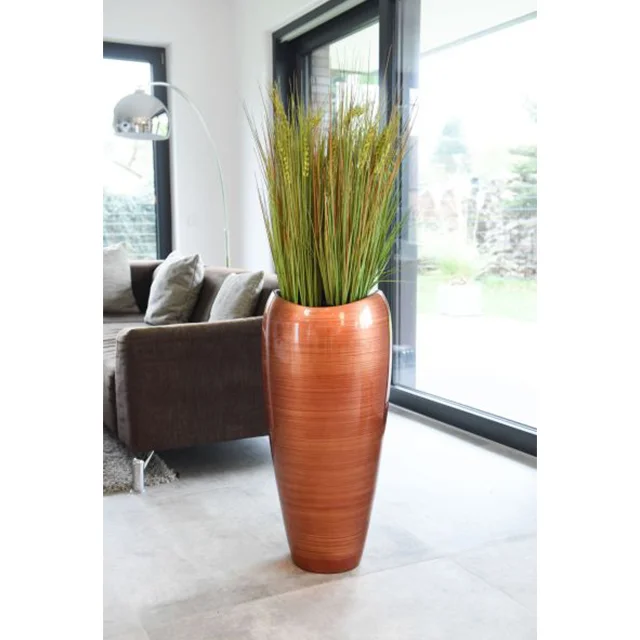 
IHD004 - Lacquer hand-painted planter for living room decoration and present in fiber glass materials 