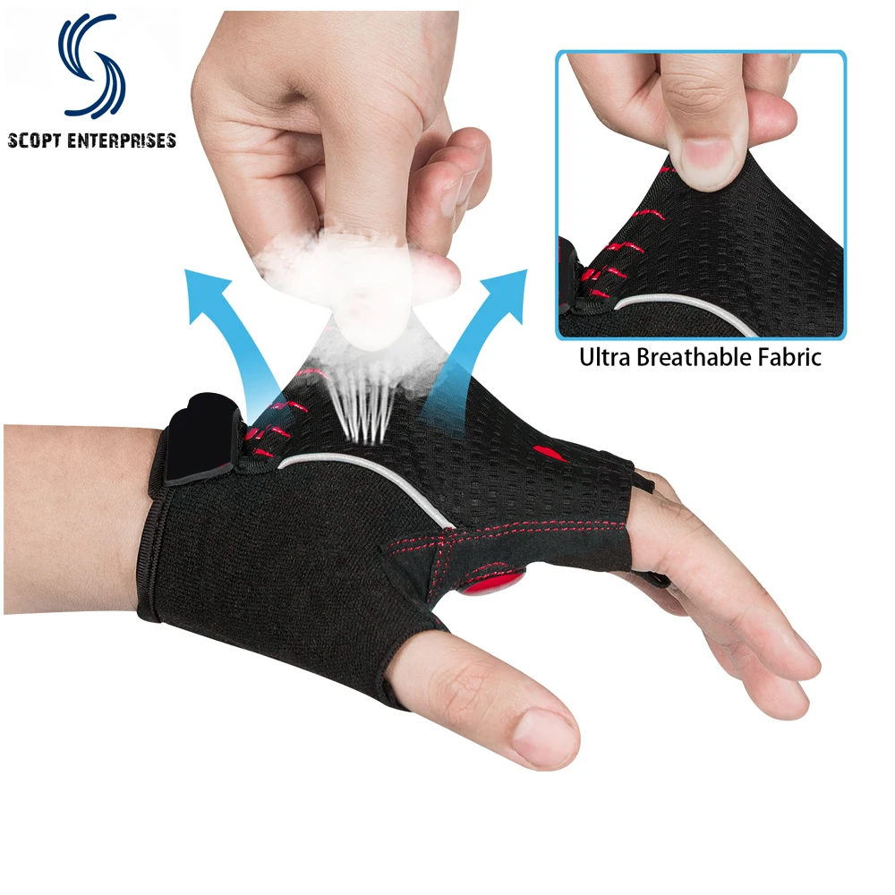 2021 Good Quality Wholesale Men Cycling Gloves Pakistan Made Bicycle Sports Half Finger Gloves