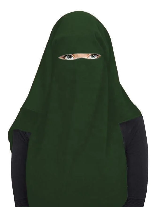 Traditionable muslim women hijab niqab hijab conservative head and face covering