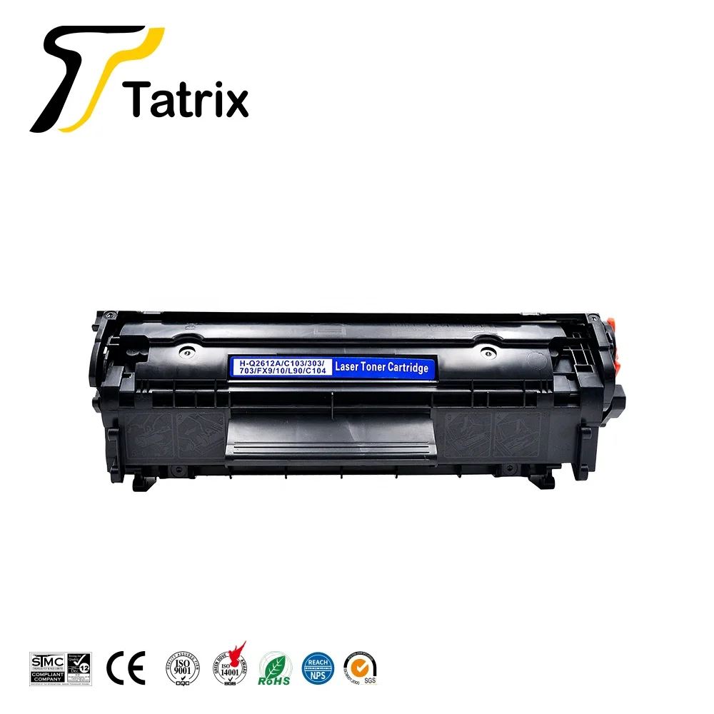  Tatrix 12A CRG 103 104 303 703 FX9 FX10 L90 Премиум Совместимый лазерный Черный тонер-картридж для Canon MF4270 принтер