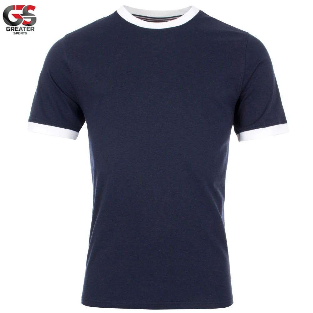  Мужская облегающая футболка с длинным изогнутым подолом хлопковая обтягивающая Однотонная на заказ