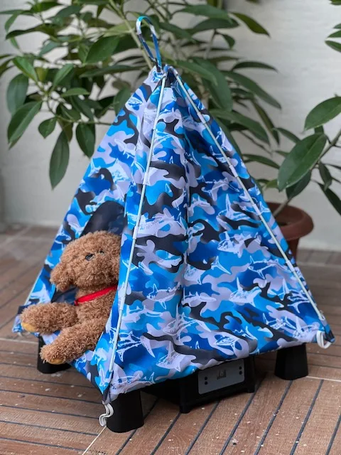 DIY cooler warmer folder able teepee tent  pet house for cat and dog