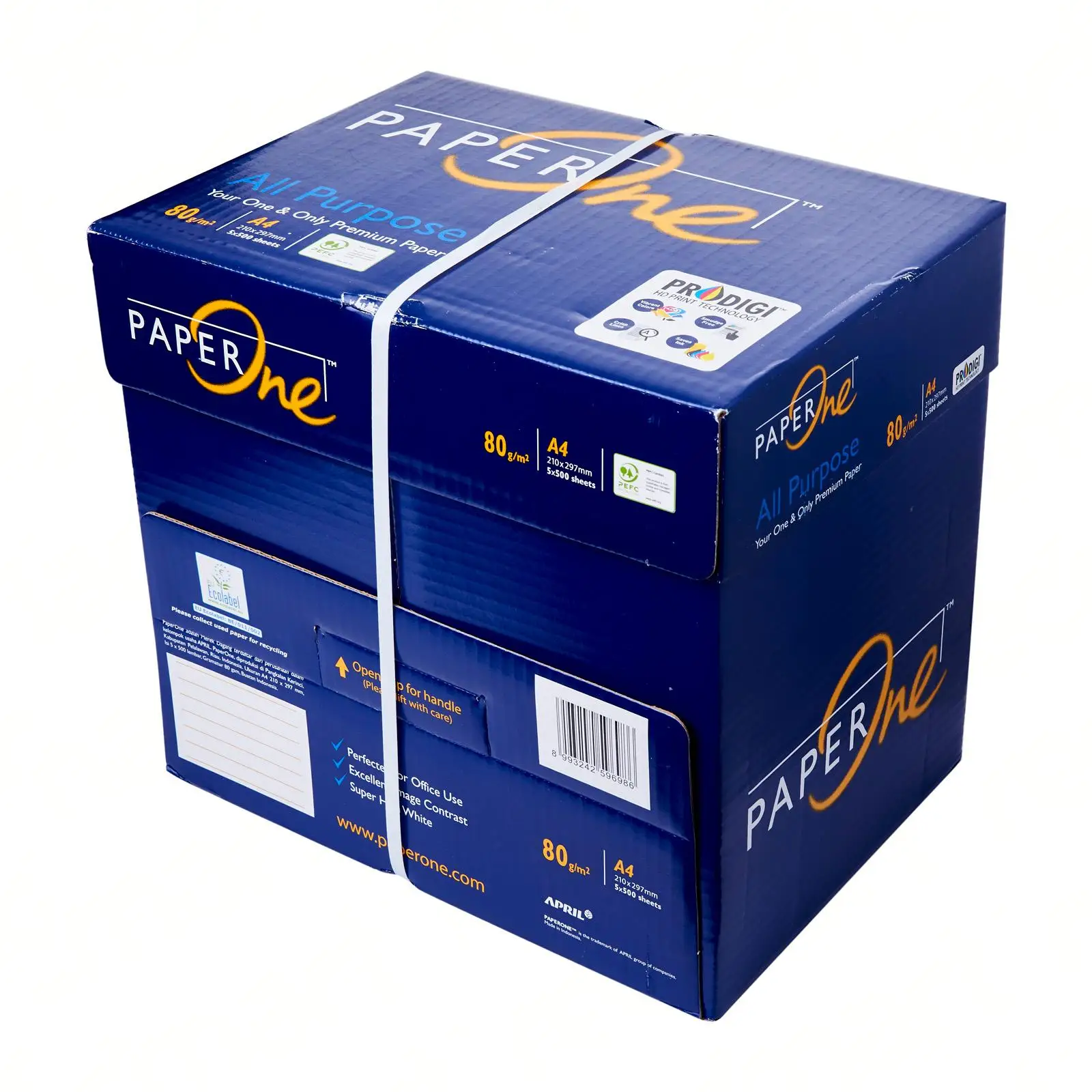 Quality wholesale 8.5x11 100% Paper One 80gsm ream white Copy A4 Paper/A4 Copy Paper for office machine