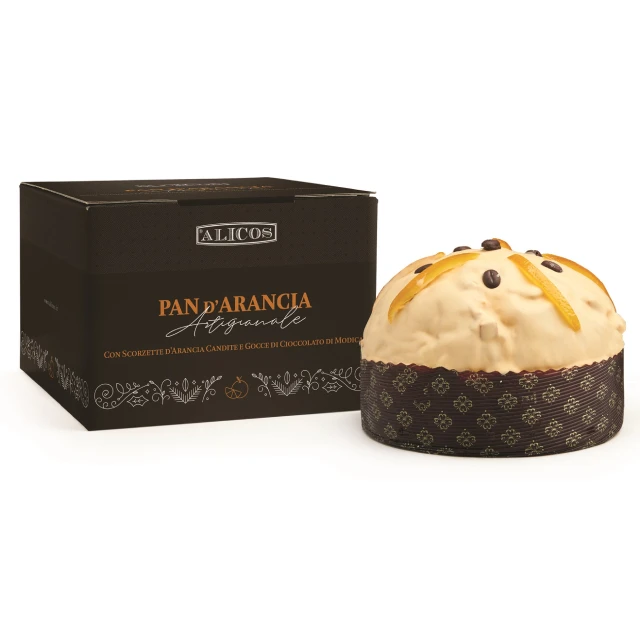 Made in Italy cool box Packaging artisian sweet cake orange peel and Modica chocolate panettone for sale