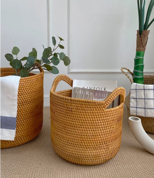 Экологически чистая Корзина из ротанга для кухни/домашний декор ротанга/мебель сделанная во Вьетнаме