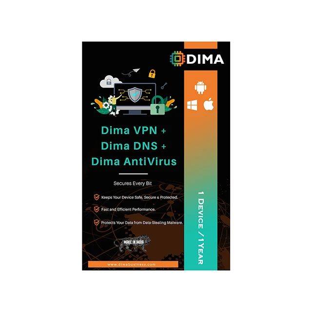 
DIMA Antivirus and VPN along with DNS special offer 