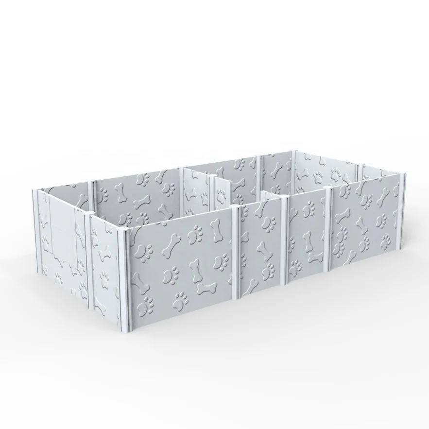 Easily Assembled Large size White Vinyl PVC Plastic whelp box and Playpen