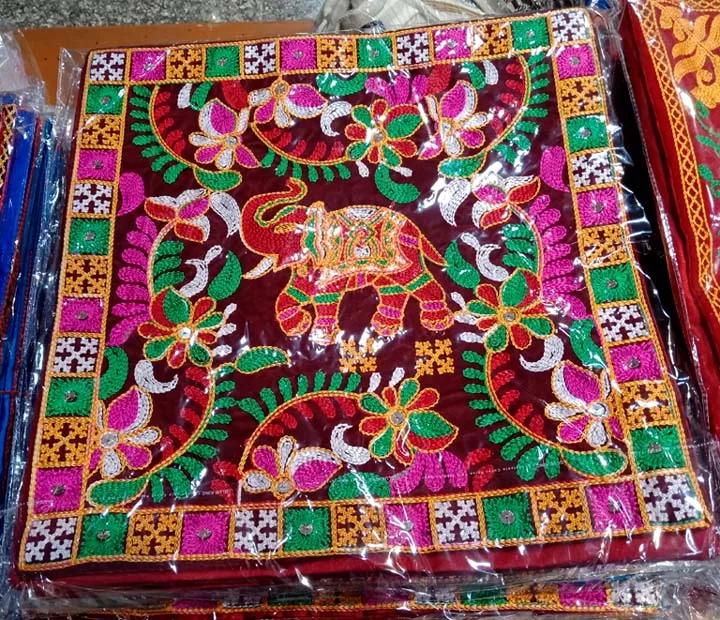 online shopping Embroidered Cushion Cover Pillow Case Decorative Embroidery Cushions & Pillows factory in India manufacturers