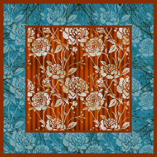 Silk viscose scarf For women designer look