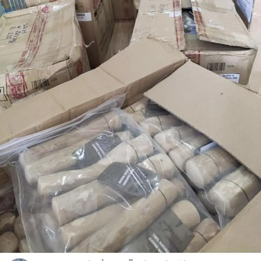 Жевательная игрушка для собак деревянная жевательная с веревкой кофейная java/Hana 0084 901 006