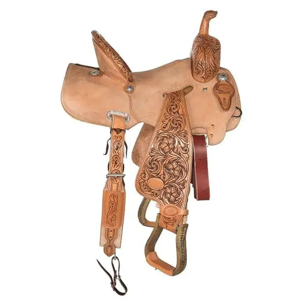 Custom Made New style western horse riding equipment saddle horse racing saddles treeless western horse saddle