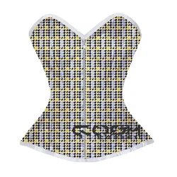 Sublimation Printed Corset With Zipper Up Over Bust Steel Boned Fall Romantic Outfit Extreme Curvy Bespoke Corset Bustier Top