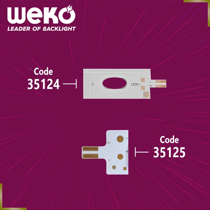 TV LED BACKLIGHT- LG INNOTEK 32 INCH WXGA NDSOEM WA TYPE REV0.0 - WB TYPE REV0.0 - 61.5 CM 8 LEDS- TOTAL 3 PCS