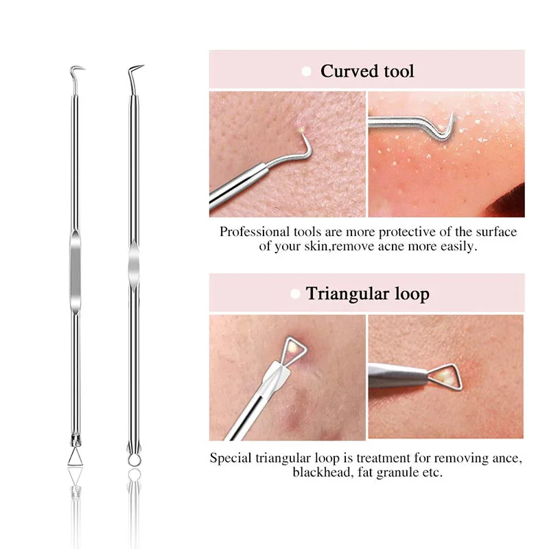 Жидкость для снятия экстрактор акне удаление инструмент моднок ювелирное изделие Popping Прыщ Пятна Zit удаления из нержавеющей стали комплект