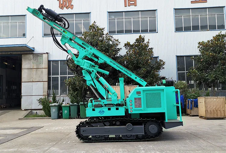  80-300 мм 100 м гусеничная буровая установка DTH Hammer с высоким воздушным давлением для ленточных шахт