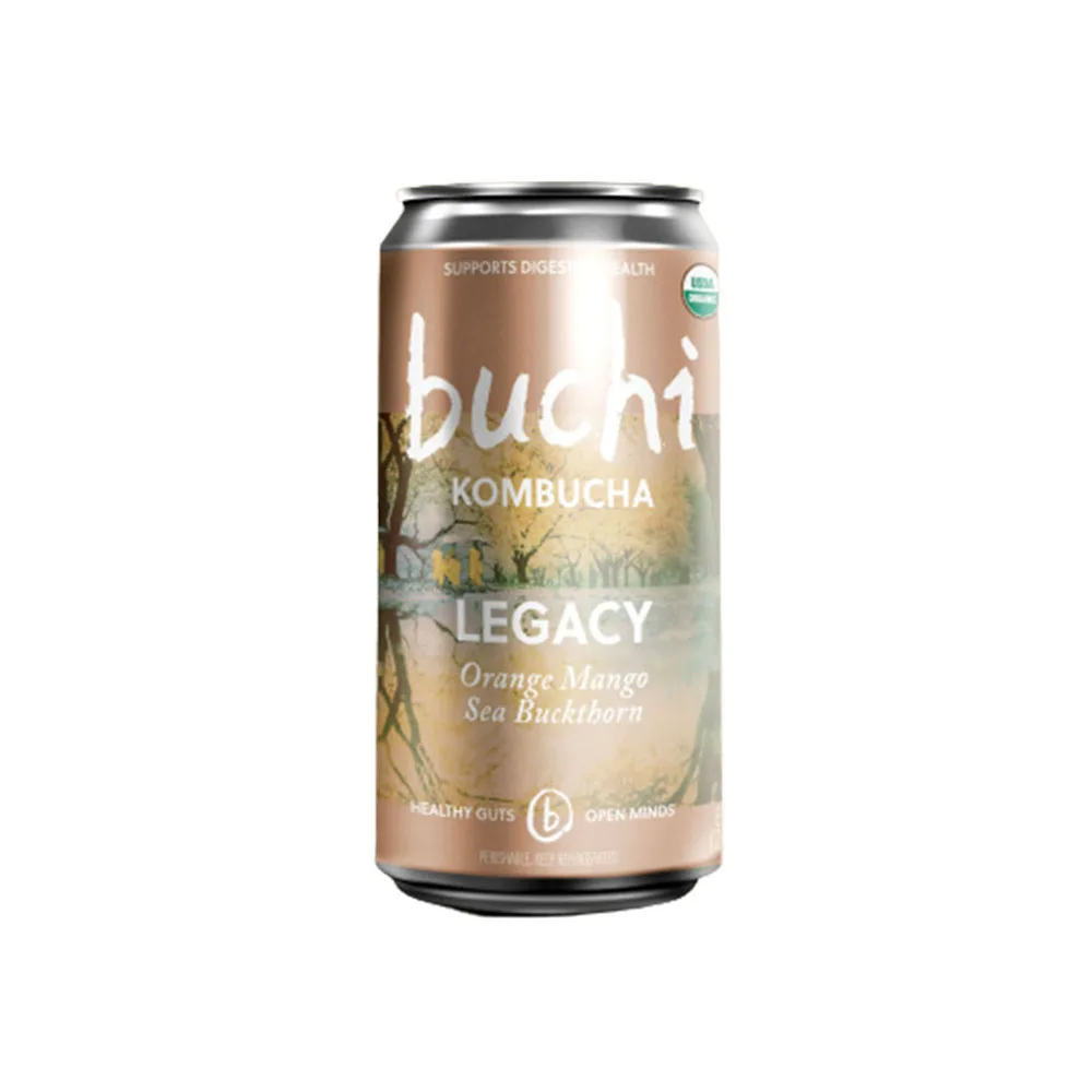 Buchi Kombucha 12/8oz Legacy Orange Mango Sea Buktborn Organic Kombucha Can Premium Quality