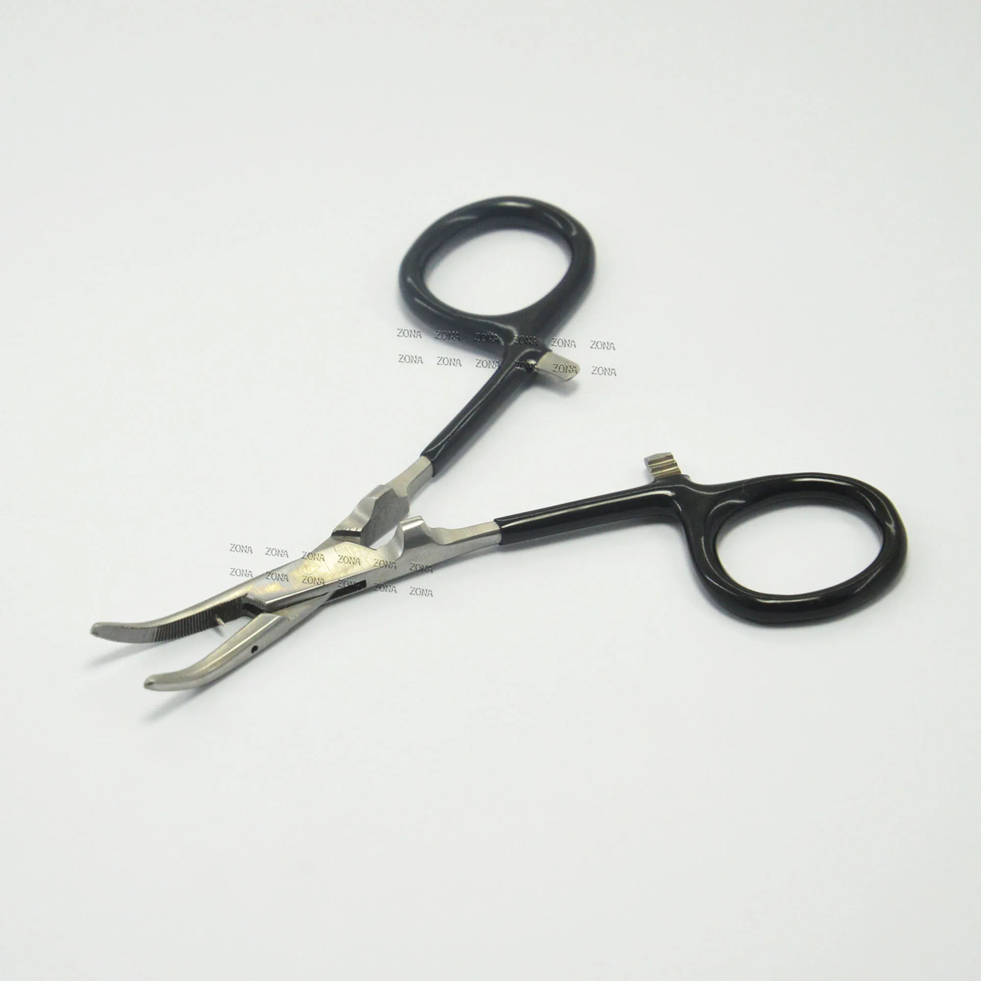 Straight & Curved Hemostat Forceps With Rubber Handle Locking Clamps Hemostat Forceps Self Locking Clamps Surgical Tools