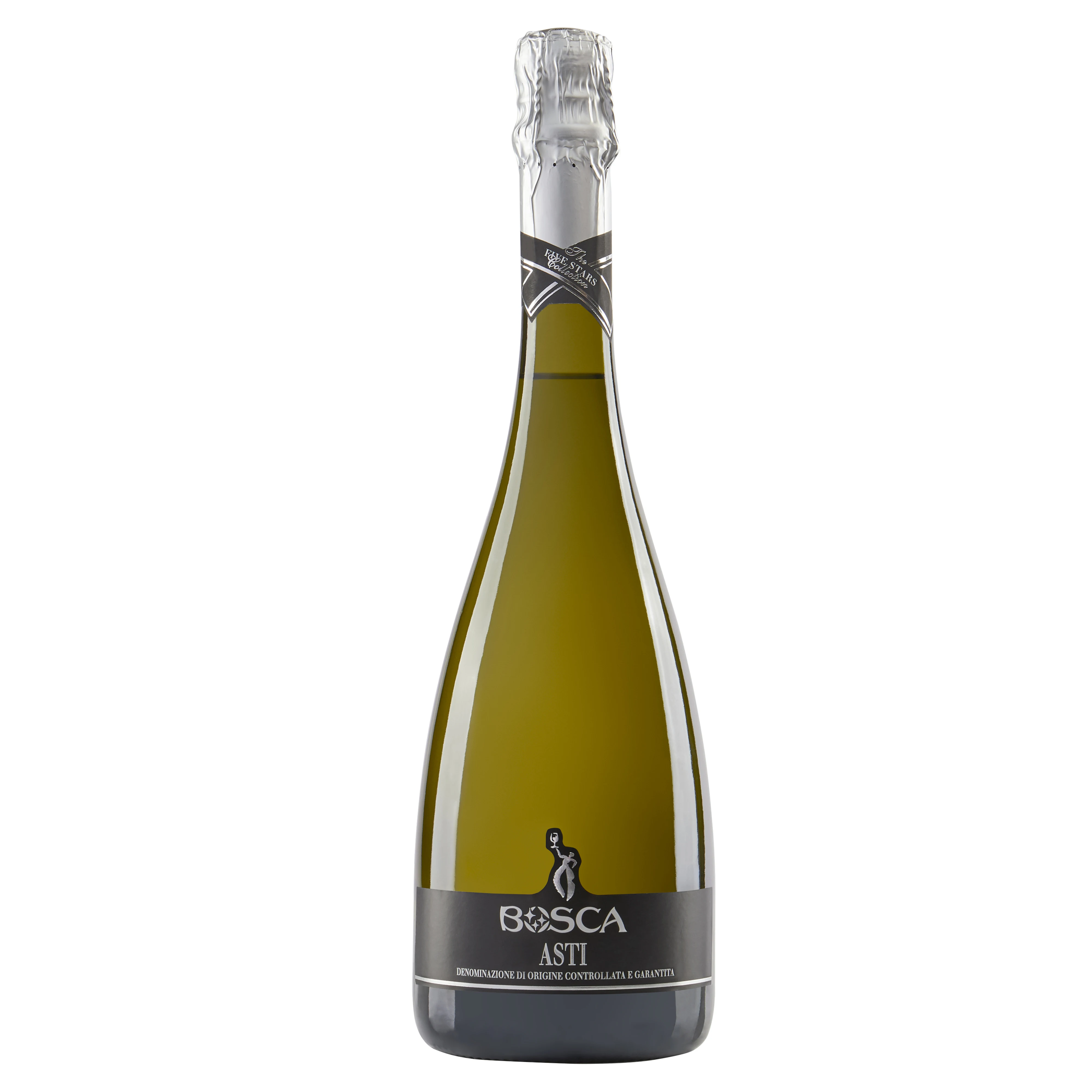 Premium Quality Italian ASTI D.O.C.G. FIVE STARS Sweet Sparkling White Moscato Wine | Alcoholic Beverage for Meals and Cocktails