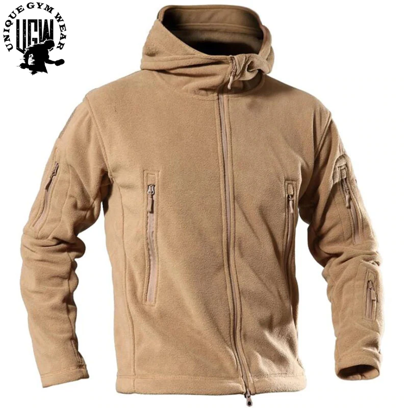 New Outdoor Fleece Jacket Tactical Man Thermal Polar Hooded Outerwear Coat Clothes Jacket