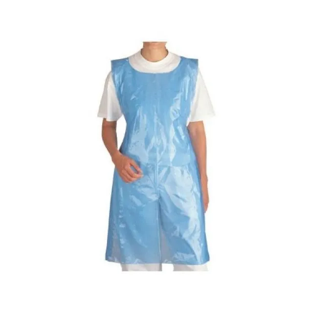 Blue Polyethylene (PE) Disposable Apron Direct from Vietnam Manufacturer 26 X 48inch 2mil Thickness for Cleaning Accept H LDPE