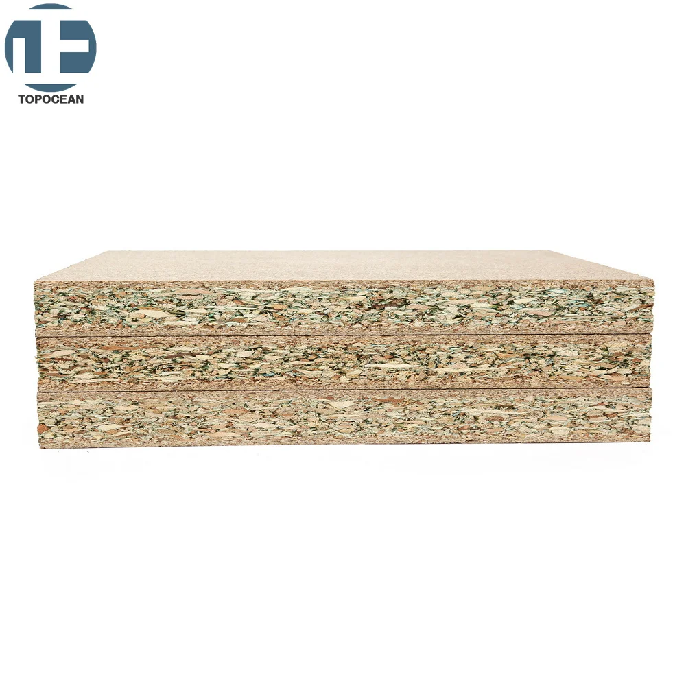 TOPOCEAN P1 CARB  4*8ft 1220*2440mm 15mm thicknesss Laminated Particle Board Mfc Board Mdf Flakeboards chip board for sale