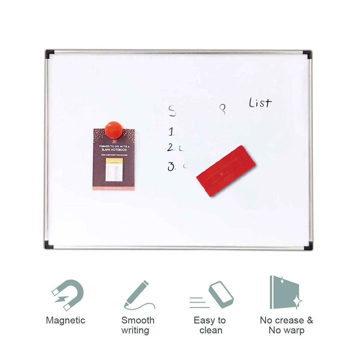 Factory wall mounted dry erase whiteboard for writing