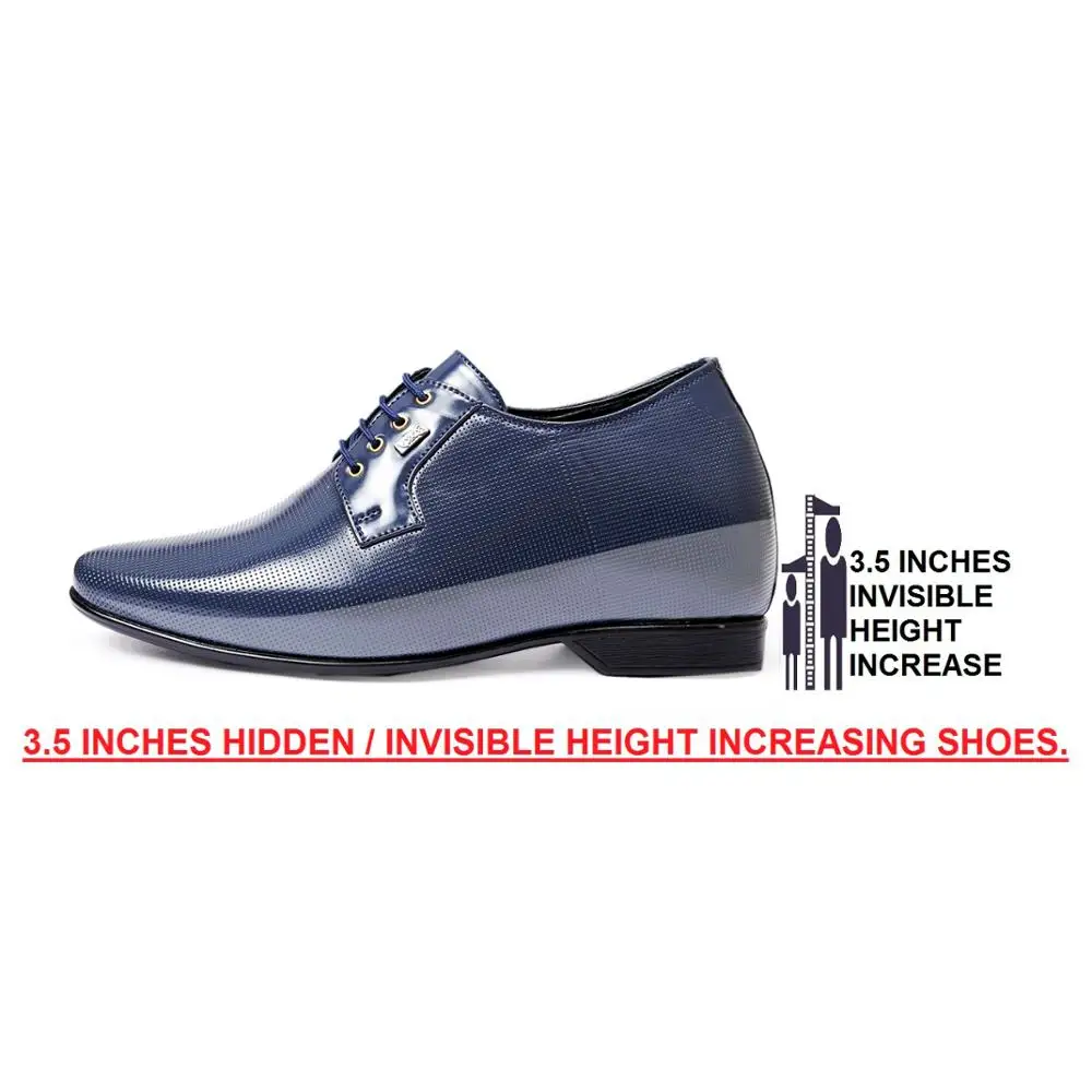 
High quality height increasing delicate hand stitches pu soles men elevator shoes 