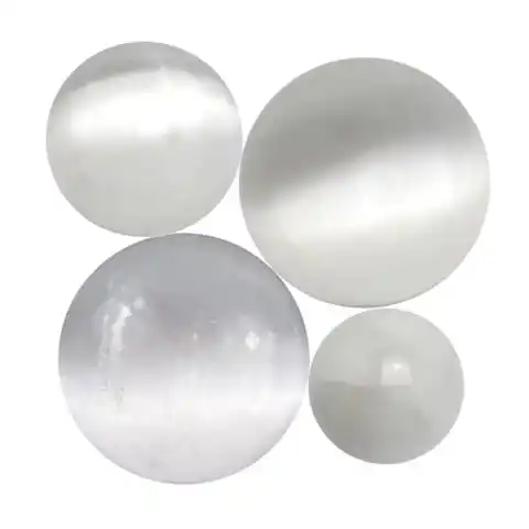 NATURAL HEALING SELENITE AGATE SPHERE / POLISHED HIGH QUALITY  SELENITE AGATE CRYSTAL SPHERES AND BALLS