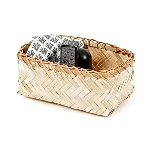 Compactor Bamboo Woven Storage Basket Bamboo Basket Bamboo Storage Basket Cheap Price High Quality Product For Sale