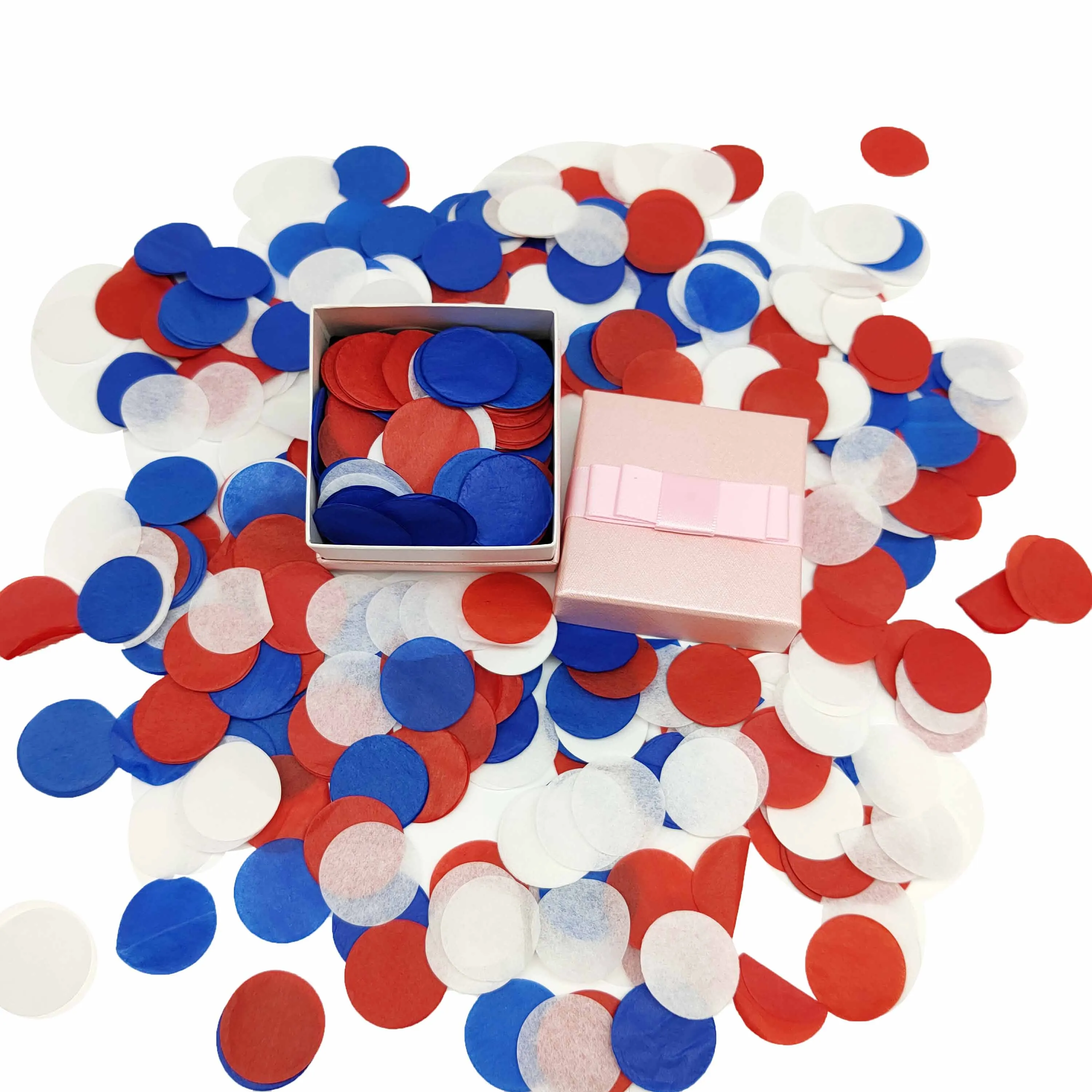 Circle Shape Wedding Confetti 1 Inch CE-2P095 Tissue Paper Party Decoration for Christmas New Year Graduation and Easter