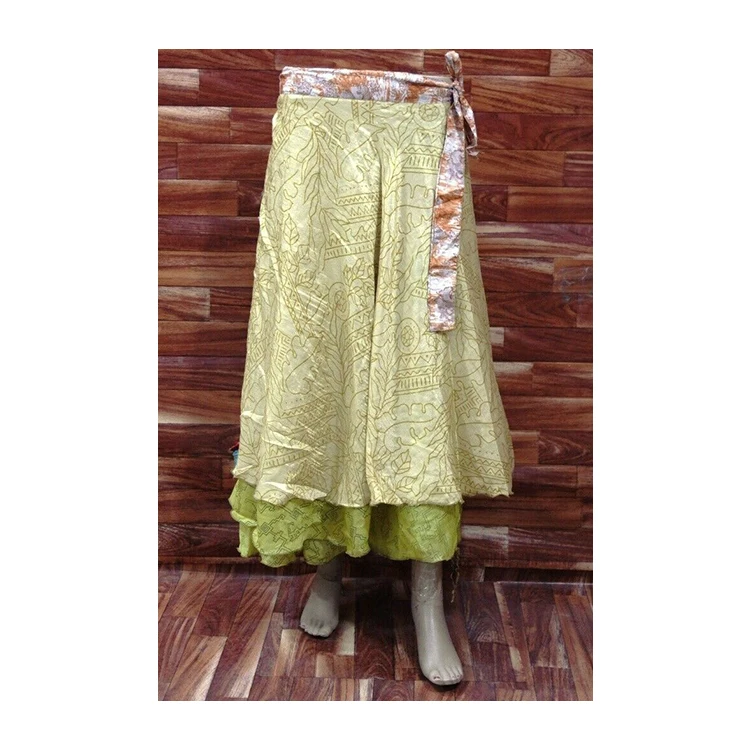 Оптовая цена модная волшебная юбка с запахом разные юбки цветочным узором Прямая продажа фабрики индийские для женщин