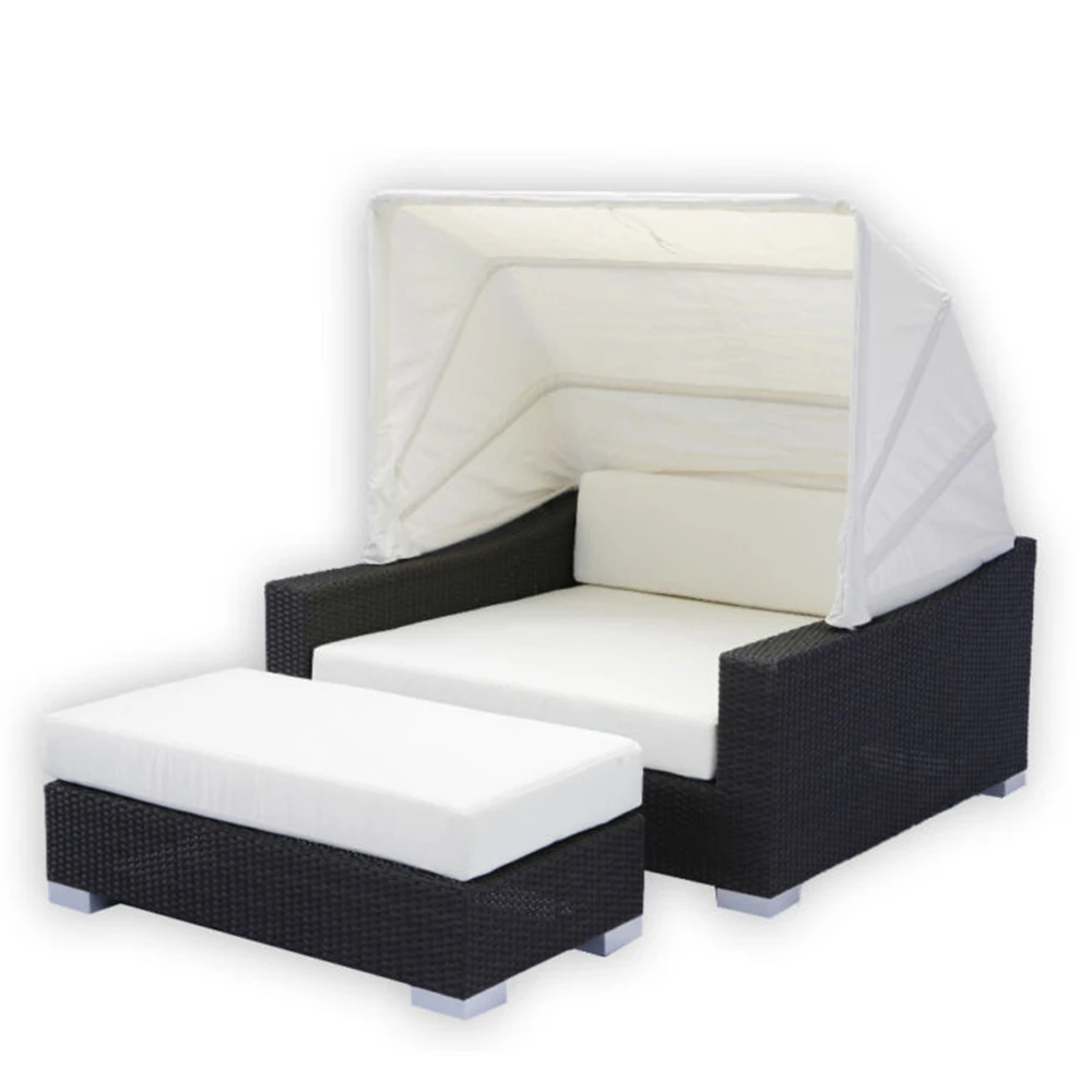 Sun Lounger Rattan Pool Beach Sunbed Garden Furniture Set Outdoor