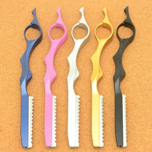 1Pcs Stainless Steel Professional Sharp Barber Razor Blade Hair Razors Cut Hair Cutting Thinning Knife Salon Tools women razor