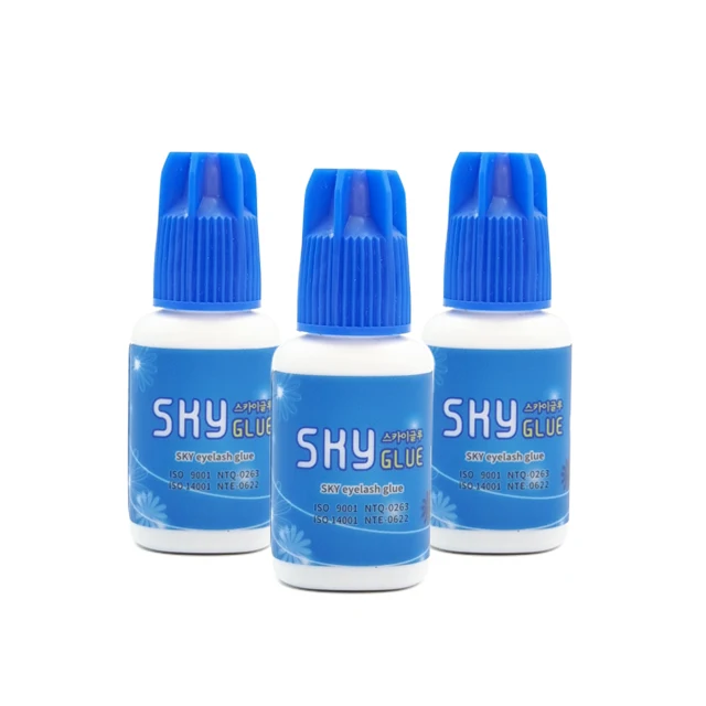 Sky Glue S  5ml for Eyelash Extensions Korea Original Sky Glue Blue Cap Fast Dry Long Lasting Lash Glue Adhesive Private Label