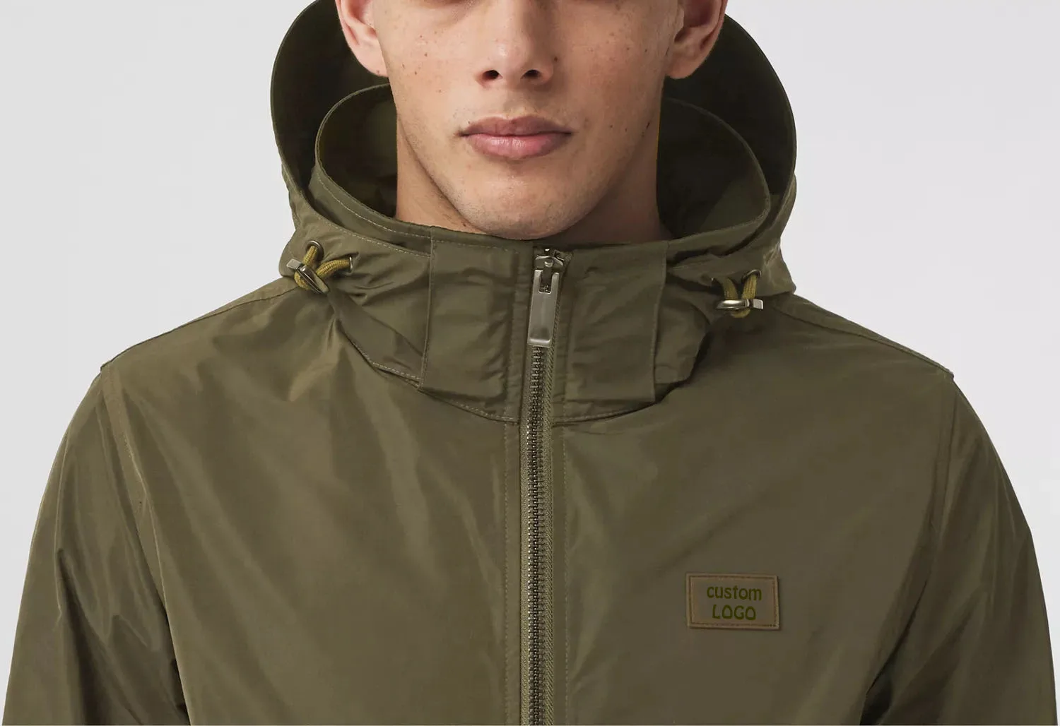  Мужская модная повседневная спортивная куртка с капюшоном и логотипом на заказ водоотталкивающая дышащая мужская одежда подкладкой из полиэстера