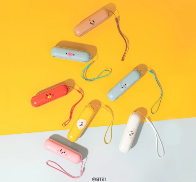 BTS персонаж BT21 детский складной Удобный вентилятор