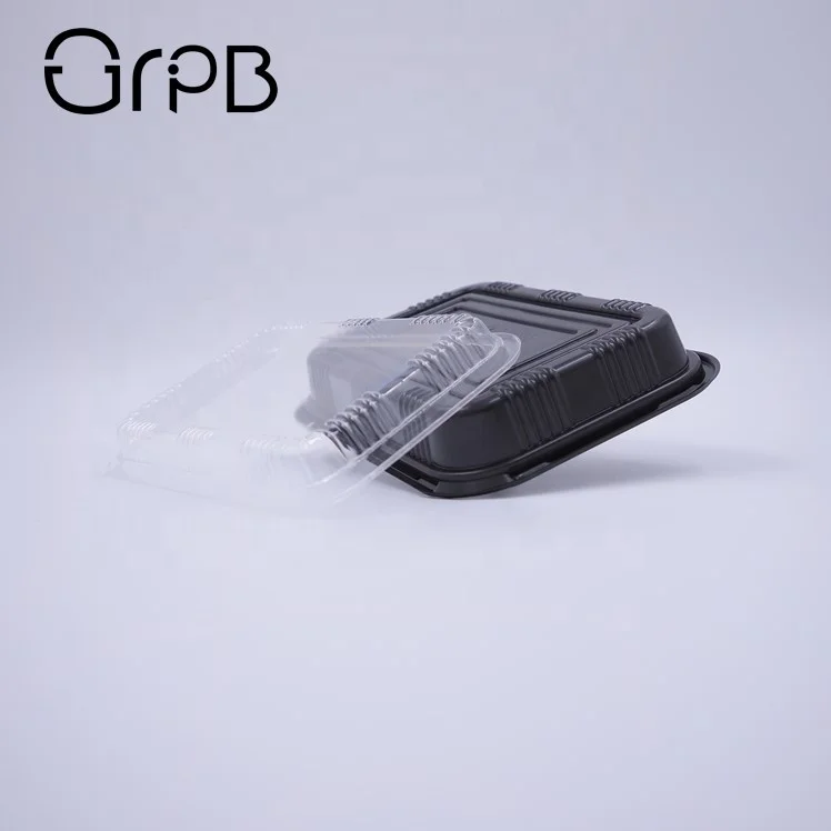 
Stocked rectangular plastic lunch boxes with lids 