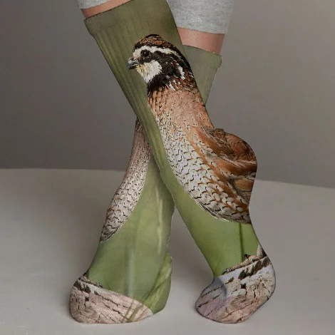 
Bob white Quail Custom Design Socks 