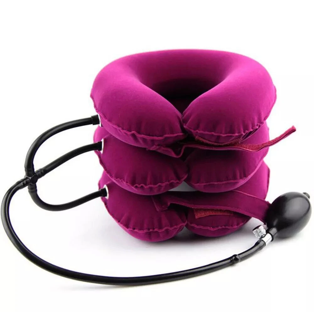 Cervical Neck Traction Device by NeckFix for Instant Neck Pain Relief - Adjustable Neck Stretcher Collar for Home Traction Spine