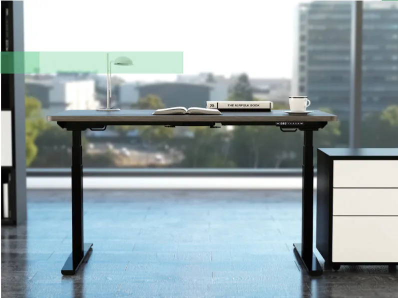 
Kaidi Electrical Height Adjustable Sole Table with KDZT047A Column KDTJ039 Frame KDF006C-3/4 Foot KDBC104+08F Control Box 