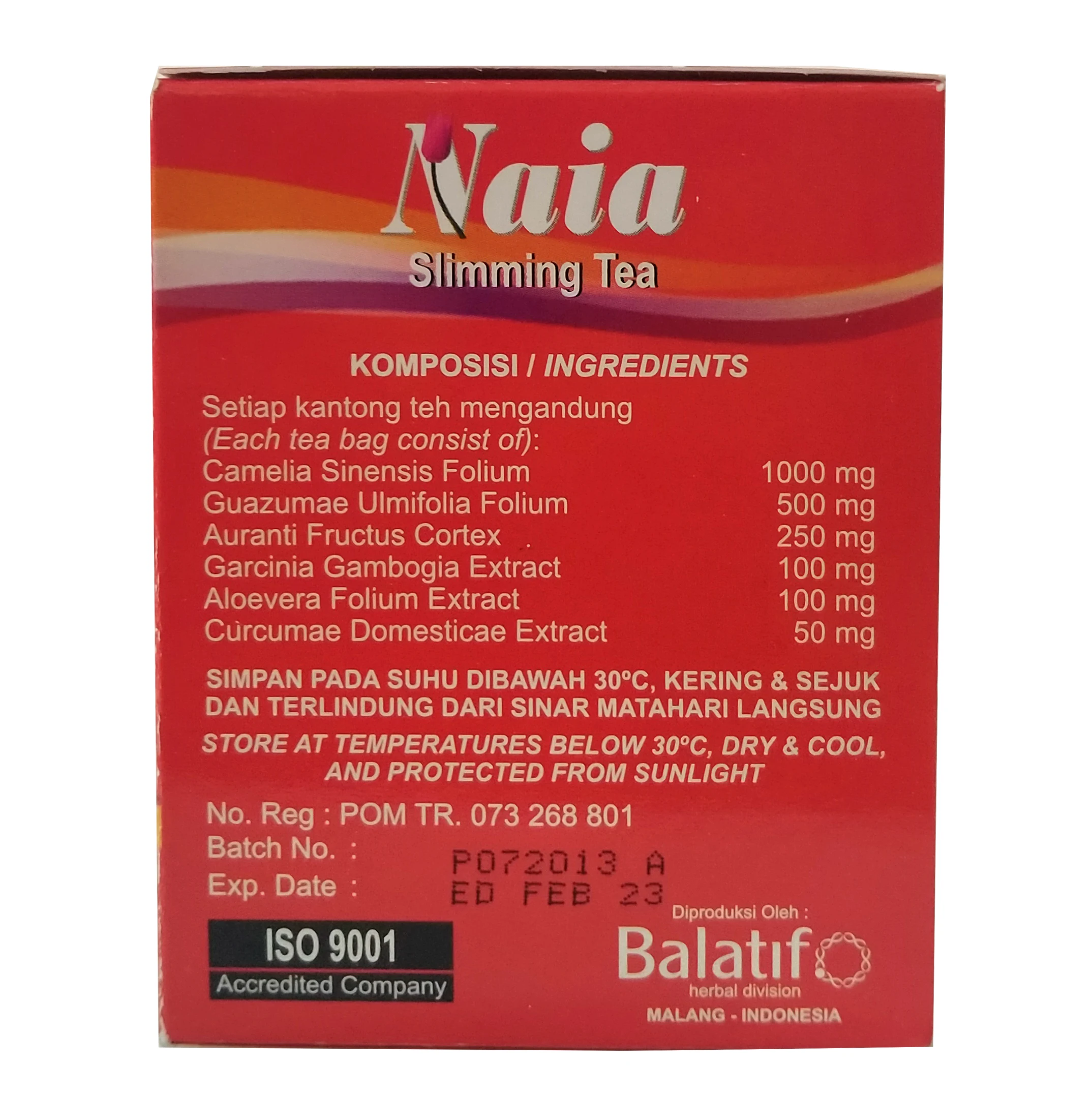 Wholesale High Quality Slimming Tea Naia Infusion Tea To Help Reduce Body Fat