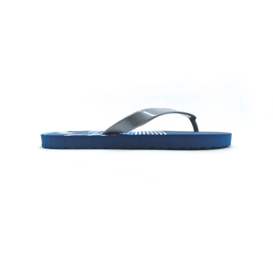 Beautiful slim line design in navy blue color eva sole for men flip flops slippers grey PVC strap for casual outdoor beach