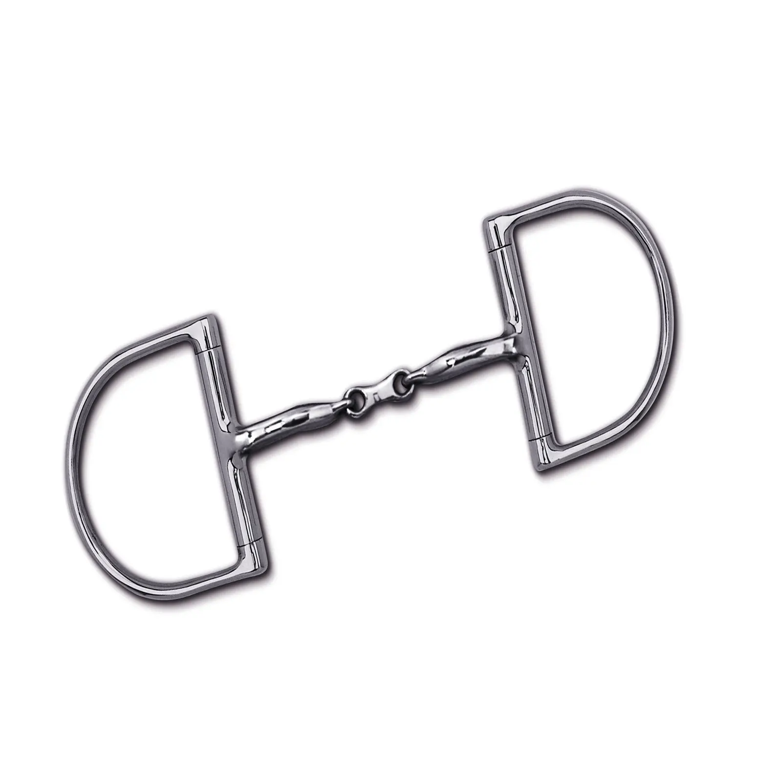horse Riding  Dee Bit without Hooks with Stainless Steel French Link Snaffle by Riaz Jamal Intel