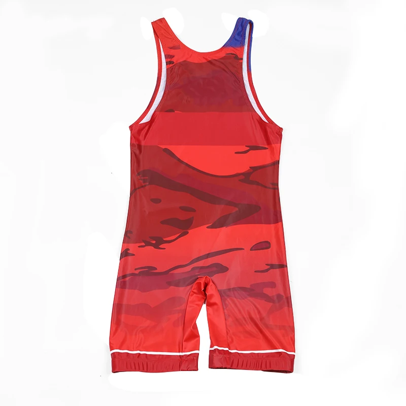 Hot sale high elasticity clothes Custom printed Colors Plain Wrestling Singlet wrestling clothes