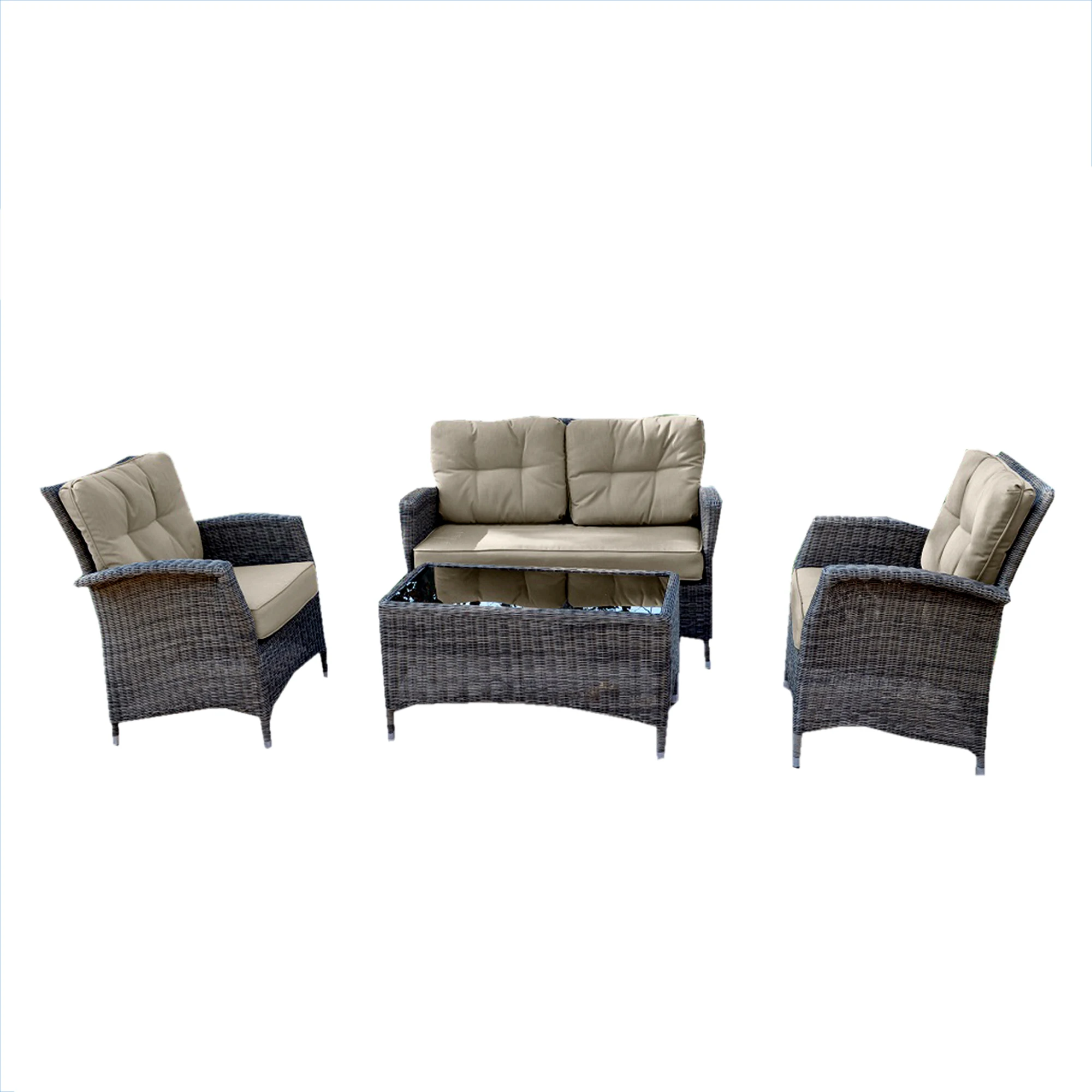 new arrival rattan patio sofa sets good quality powder coated aluminium handmade frame garden outdoor sofa sets