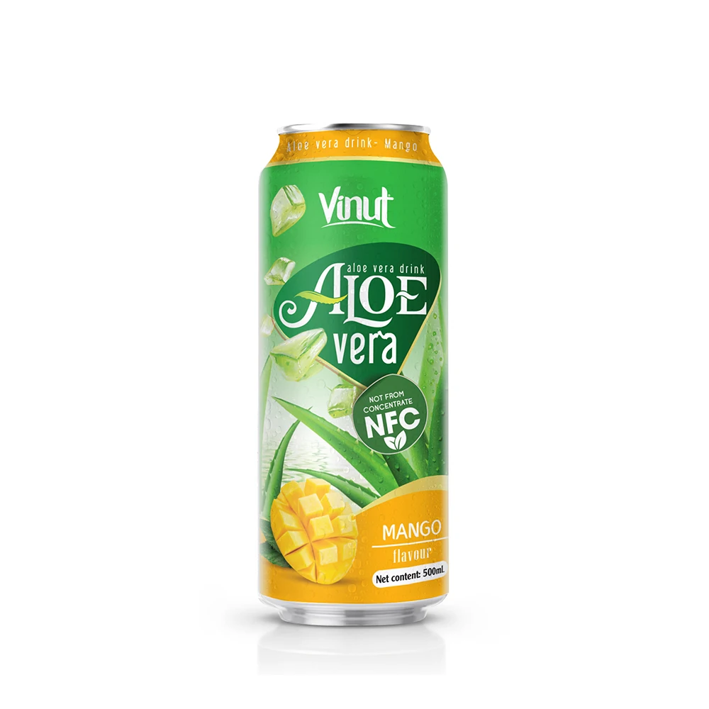 Aloe vera water 330ml Organic juice aloe vera with Mango flavour Vinut brand