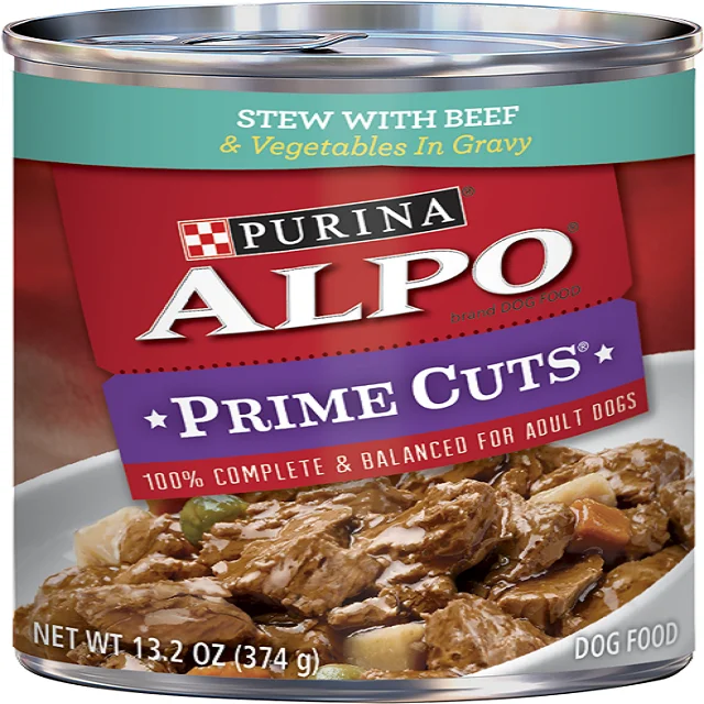 ALPO Prime режет тушение с говядиной и овощами на подливке влажной корме для собак 13