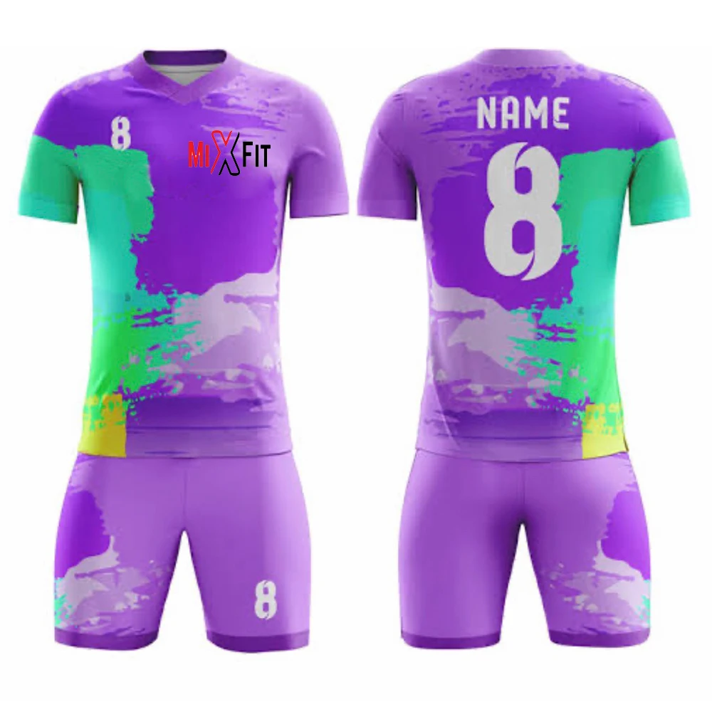 Football uniform set wholesale custom soccer jersey set fully sublimation soccer kit with custom logo soccer uniform